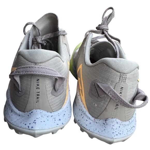 Nike Air Zoom Terra Kiger 6 Women's Size 8 Trail Running Shoes  Gray & Yellow - Picture 6 of 9